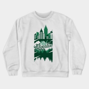 need migration to camping Crewneck Sweatshirt